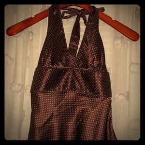 JCrew Brown Halter Top